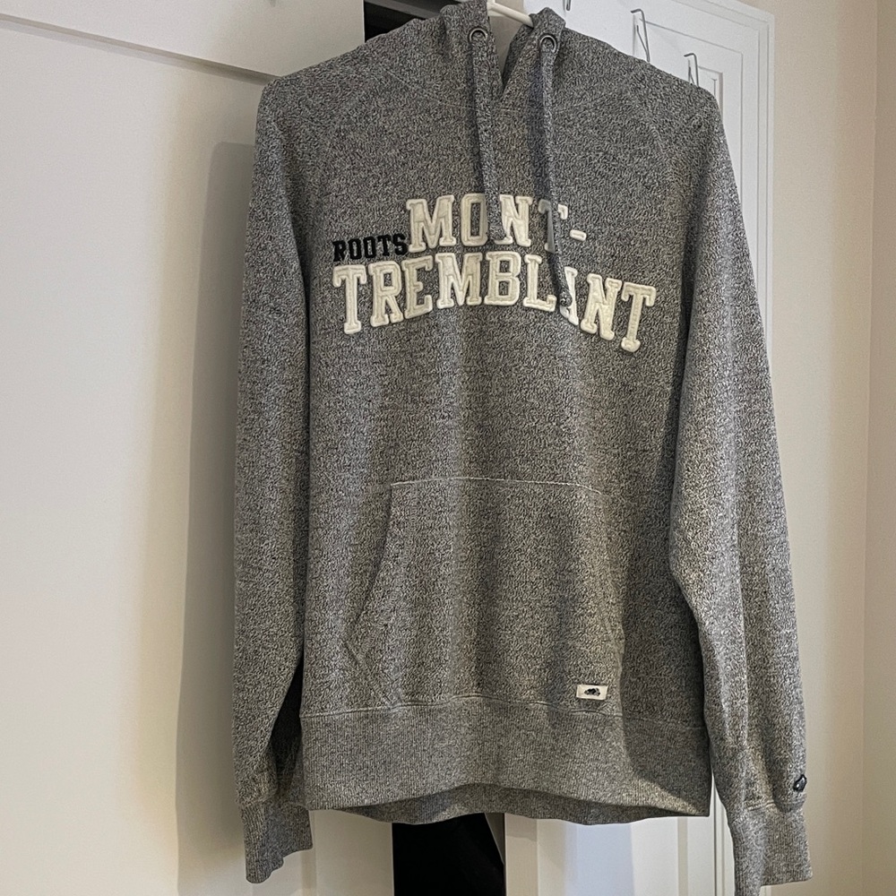 Roots Salt and Pepper Hoodie - Mont Tremblant special edition